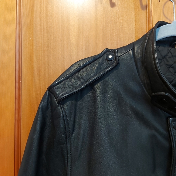 Vintage Hein Gericke men's leather motorcycle jacket black Size 50 Large… - Picture 5 of 13